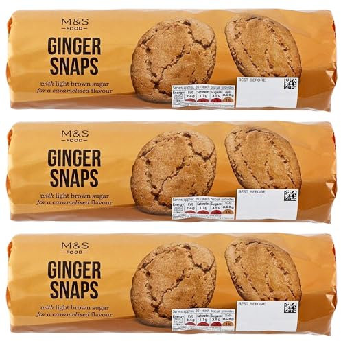 Biscuits Bundle Consisting Ginger Snaps Caramelised Flavour Biscuits 250g (3 Packs)