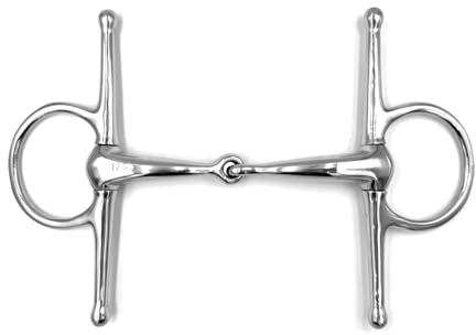 Equine Smile ES0087 Gebiss ErgoBit Knebeltrense Schenkeltrense Einfach Gebrochen anatomisch geformtes maulfreundliches aus Edelstahl 21 mm (11.5 cm)
