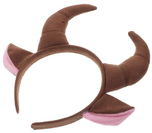 Uonlytech Serre-tête Cornes de Taureau Bandeau Cosplay Halloween Accessoire Cheveux Décoration Fête Couvre-Chef Original