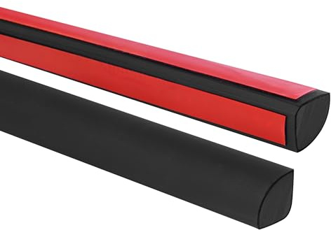 Quest Moulure PVC Autocollante 10 x 10 mm Résistante aux UV - Noir, 3 m | Baguette décorative en PVC, flexible, imperméable, facile d'entretien, pour murs, sols & plafonds