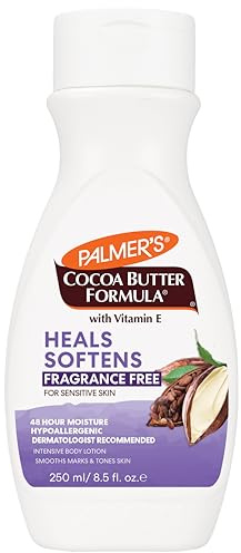Palmer's Cocoa Butter Formula Fragrance Free Moisturizing Lotion, 250 ml (Packaging may vary)