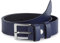 Ladeheid Kinder Gürtel Ledergürtel Mode Accessoire für Kinder Jungen Gürtel mit Schnalle 2,5 cm Breit K1D5 (Navyblau-1, 60 cm (Gesamtlänge 79 cm))