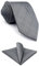 Shlax&Wing Einfarbig Color Grau Herren Mehrfarbigs Krawatte Geschäftsanzug Geschäftsanzug XL Classic