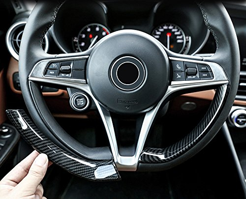 Lenkrad-Dekorationsstreifen, Karbonfaser, ABS-Kunststoff, Auto-Zubehör