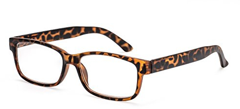 Filtral Eckige Lesebrille/Moderne Lesehilfe mit flexiblen Federbügeln für Damen und Herren/In Havanna-Braun, 2,50 dpt, F4555188