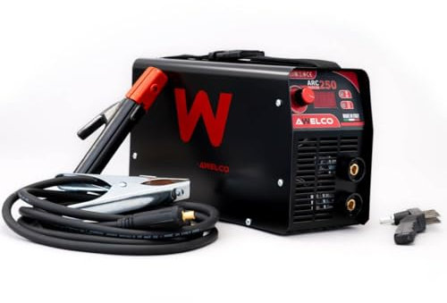 AWELCO SALDATRICE INVERTER 200 A AMP mod. ARC 250 + CASCO ELMETTO DI PROTEZIONE