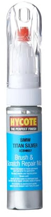 Hycote Brush and Scratch Repair Nib Touch Up Paint, BMW Titanium Silver Metallic, 12.5 ml