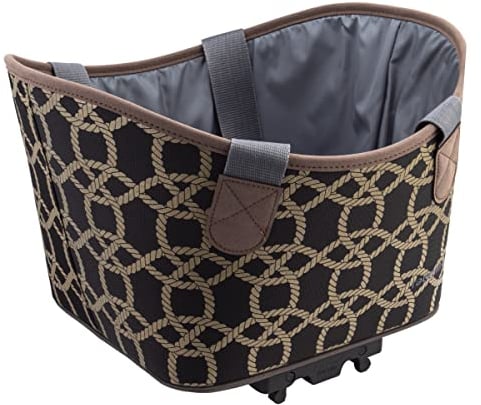 Racktime Unisex – Erwachsene Agnetha Fahrradlenkertasche, schwarz, 1size