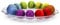 Edwanex Egg Plate for 14 Easter Plates - Diameter 30 cm Glass Serving Plate - Transparent Easter Decoration Tray