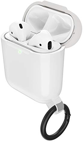 OtterBox per Apple AirPods (1st & 2nd gen), Custodia resistente a cadute sottile, gamma Ispra - Trasparente/Grigio