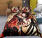 Dreiteilige Bettbezug for DATE LIVE-Tokisaki Kurumi Albtraum-Serie 1085, 3D-Anime Quilt Pillowcase, 100% Polyester, weich und bequem, Bettwäsche for Otaku und Anime Fans, bestes Geburtstag-Geschenk