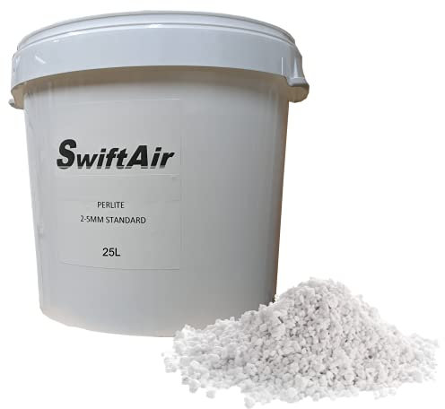 Swiftair Perlite Standard Grade 5 litre 10 litre 25 litre 100 litre (25 Litre Bucket)