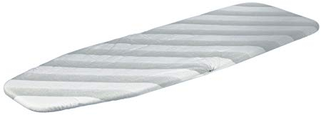 Gedotec Housse pour Planche à Repasser Ironfix | 1005 x 350 x 2 mm | Housse à Rayures Grises | Extra Forte | Convient au Repassage à la Vapeur | Housse en Coton | 1 pièce - Housse de Planche à Repas
