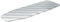 Gedotec Housse pour Planche à Repasser Ironfix | 1005 x 350 x 2 mm | Housse à Rayures Grises | Extra Forte | Convient au Repassage à la Vapeur | Housse en Coton | 1 pièce - Housse de Planche à Repas