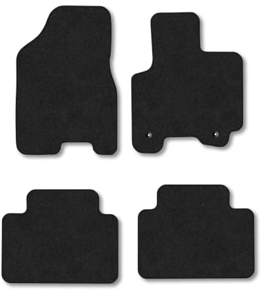 Kia Sportage (2005-2010) Carpet Car Mats | Black Edge Trim Tailored Fit Floor Mats Full Coverage Protection Accessories Easy Clean Anti Slip Made in the UK