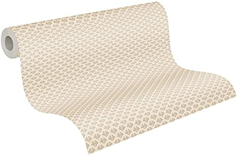 A.S. Création Art Deco Tapete Trendwall 2 Vliestapete beige gold matt glänzend glatt 379582 37958-2