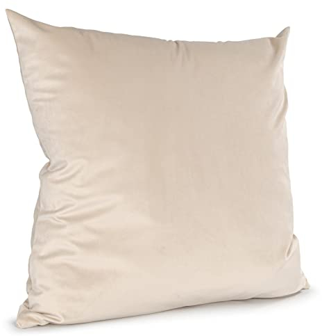 ANRO Kissenbezug Kissenhülle Kissen Deko-Kissen Sofa Kissen Couch Kissen Samt Beige 40x40cm ohne Füllung