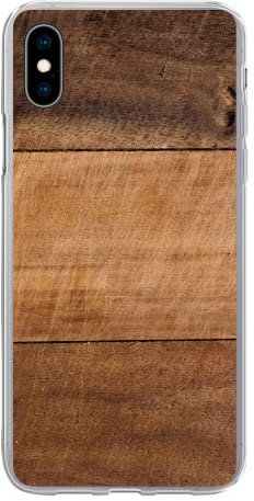 Funda para iPhone XS MAX - Una Imagen de una Tabla de Cortar de Madera usada con Diferentes Marcas de Cuchillos - Funda de Silicona/Funda Blanda para teléfono móvil