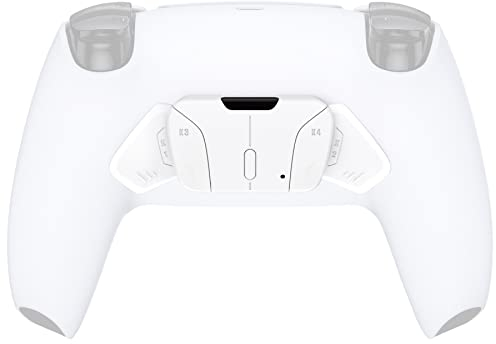 eXtremeRate Pas Un Remap Kit Complet, Palette K1 K2 K3 K4 pour ps5 Manette RISE4 Remap Kit, Carte et Manette Non Inclus, Blanc