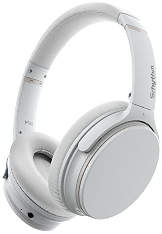 Srhythm NC25 Noise Cancelling Headphones Bluetooth 5.0,Lightweight Wireless Headset Over-Ear with Low Latency Game Mode,50H Playtime,Memory Protein Ear Cups (Renewed)