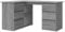 vidaXL Corner Desk Grey Sonoma - Sturdy & Modern Scandinavian-style Office Furniture with Ample Storage - Resistant Engineered Wood with Smooth Finish and - Perfect for Home and Office