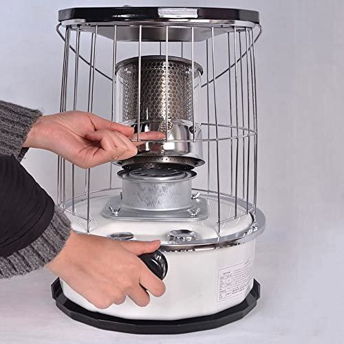 JOJAN Poele A Petrole Portable 6L PoêLe Au KéRosèNe Non Électrique avec Mèches Chauffage À Pétrole De Camping pour Intérieur Et Extérieur (Size : 3*Wick)