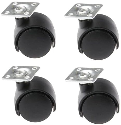 cyclingcolors 4x Rotelle per mobili piccole 30mm pivotanti senza freno ruote 20kg per ruota