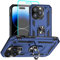 Aozuoton iPhone 14 Pro Case with HD Screen Protector, Military Grade 16ft Drop Tested, Rotatable Kickstand, Blue