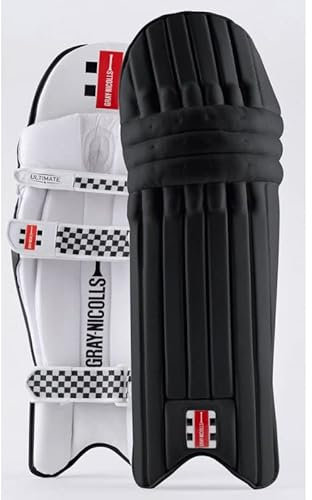 Gray-Nicolls Ultimate Cricket-Pads für Erwachsene, Rechtshänder, Schwarz (2023)