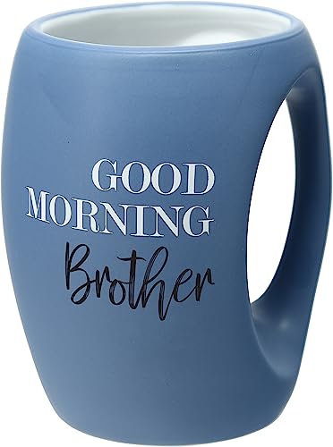 Pavilion Gift Company Grande tasse à café « Good Morning Brother » de 473,6 g – Tasse à café amusante, tasses à café sarcastiques, tasses amusantes, cadeaux d'anniversaire pour frère, remerciement,