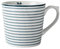 Laura Ashley - Becher - Blueprint - Candy Stripe - Porzellan - Farbe: blau, weiß - Ø 10 cm - Größe: XL