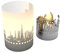 Dubai Skyline Tube T-Light Schattenspiel - Magisches Souvenir, Lasergravierte Silhouette, Perfekt für Dubai-Fans, Städtereisende und Andenken, Faszinierendes Lichtspiel, Arabische Architektur