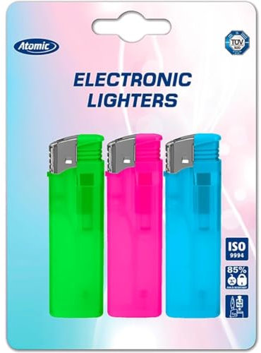 Atomic Electronic Feuerzeug, 3er Packung