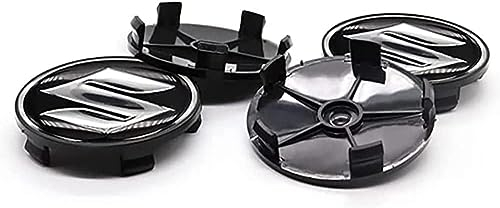 OTCPP 4 Stück Auto Radnabenkappen für Suzuki 68MM, Auto Radnabendeckel Nabenkappen Radnabenabdeckung mit Logo, Radkappen Felgenkappen Zubehör