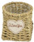 MAGICLULU einmachgläser Rattan Vase kleiner Blumenkorb schmücken Bambus