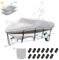 VEVOR Bootspersenning Abdeckplane Bootsplane, 518–579 cm Persenning Schlauchboot 600D Oxford-Gewebe Bootspersenning Abdeckung mit Aufbewahrungstasche 435 x 300 mm, Angelboot Bootsabdeckplane Grau