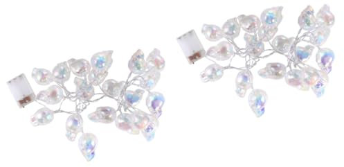 IMIKEYA 2stücke Leuchtende Skull Lichterkette Für Halloween Mit Warmweißen Lampen Batteriebetrieben Für Partys Und Dekorative Außenbeleuchtung