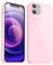 Svanove for iPhone 12 Mini Case Silicone, Glossy Soft Rubber Gel Jelly Cute Protective Plastic Simple Plain Phone Case Cover for Women Girl, Slim Thin Flexible Shockproof TPU, Pink