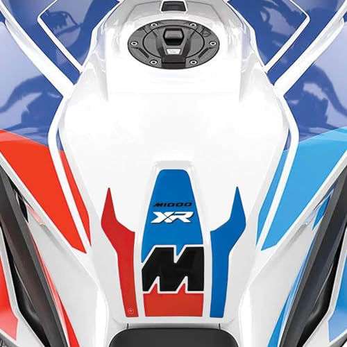 LABELBIKE 3D Aufkleber Motorrad Tankpad kompatibel mit BMW | M 1000 XR, Harzschutz, Kratzfestigkeit, Dekoration