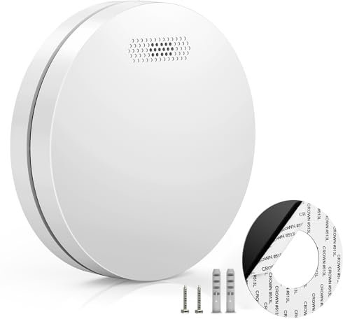XINDUM Wireless Interlinked Smoke alarms for Home, 10 Year Battery Life,Scotland and England Law Compliant,1 PCS Smoke Alarm