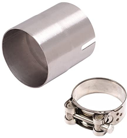 Persistence 51Mm à 54Mm Moto Tuyau D'éChappement DiamèTre Convertisseur Moto en Acier Inoxydable RéDucteur Adaptateurs Accessoires
