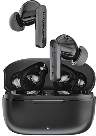 Monster N-Lite Clear Talk Wireless Earbuds Bluetooth 5.3 Headphones with IPX8 Waterproof, CVC 8.0 Noise Reduction, Fast Charging for Sport
