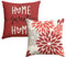 Artoid Mode Rot Dahlien Blumen Frühling Kissenbezüge 2er Set, 50x50 cm Zierkissenbezug Cushion Cover Couch Wohnzimmer Außenbereich Deko