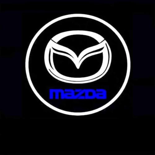 LZJPL Auto Tür Willkommen Lichter, für Mazda 3 5 6 ATENZA Axela CX30 CX5 CX30 Stilvolle Türbeleuchtung für Autos Auto Zubehör