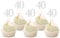 Sotpot 30 Pack Happy 40th Birthday Cupcake Toppers 40 Years Cupcake Decorations for 40th Birthday Anniversary Party Supplies Silver Glitter