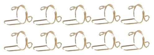 10Pcs Fingertip Nail Rings, Gold Alloy Adjustable Detachable Art Accessories Decoration for DIY Women