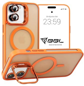 Babilden Case with Camera Protection, Compatible with Magsafe (Orange)