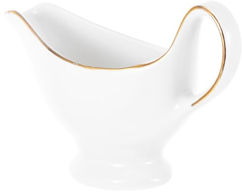 WEKADRIN Salsiera in Porcellana con Contenitore Decorato per Salse e Condimenti da Cucina Versatile per Condimenti Insalate e Spezie Facile da Pulire e Conservare per Servire Snack e