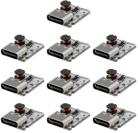 ECSiNG 10Pcs DC 5V Charge 17x12x4.3mm for 3.7V Lithium Battery Charging Boost Module