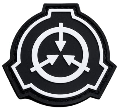 SCP Logo PVC Patch - Black Glow in the Dark Collectible - for Backpacks, Hats, and Cosplay